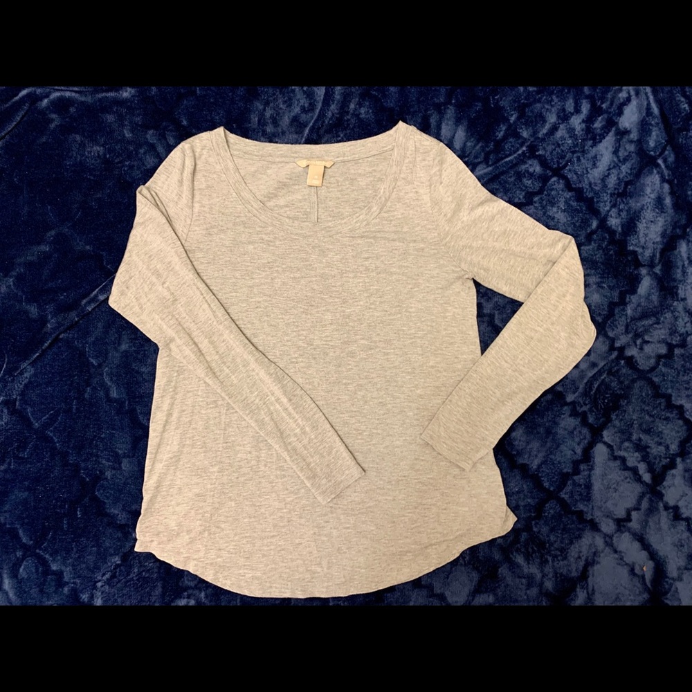 Banana Republic Luxespun Curved Hem Shirt
